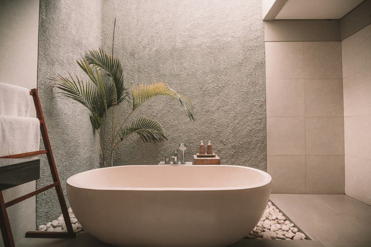 Clean, calming clinic treatment space